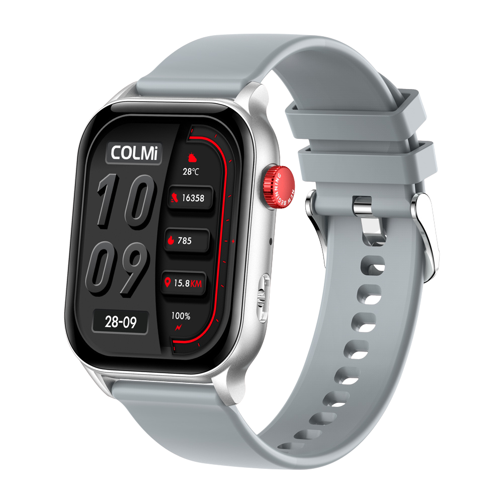 COLMI P78 okosóra 1.96 kültéri sportok fitnesz 3ATM vízálló ezüst